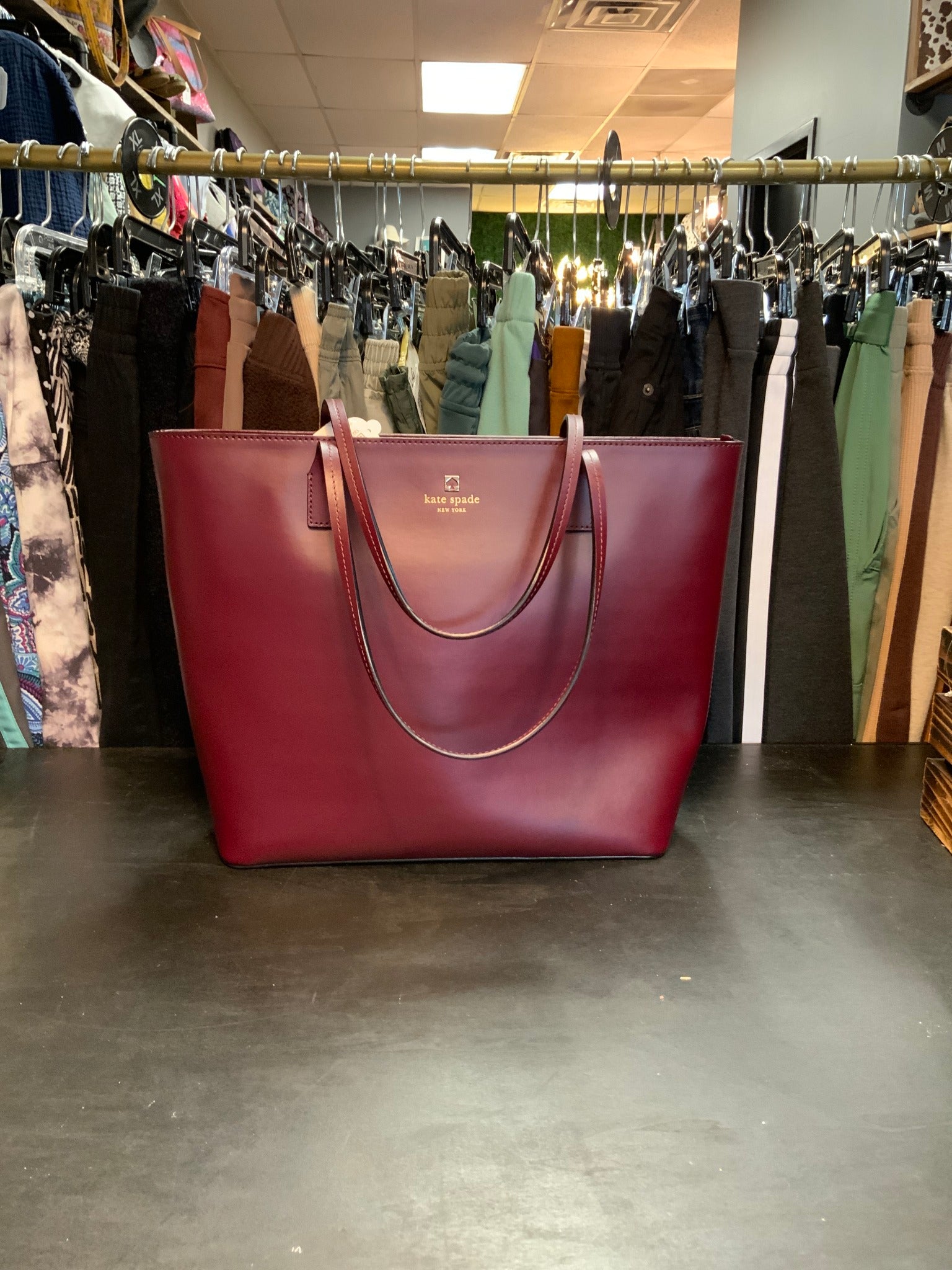 Kate Spade Tote Burgundy w/Duster